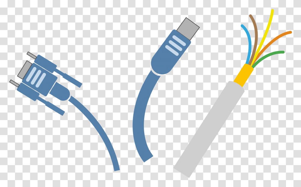 Electrical Cable Wires Cable, Adapter, Plug Transparent Png