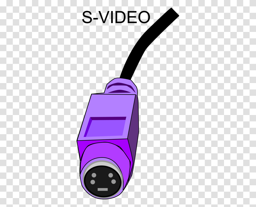 Electrical Connector S Video Computer Hardware Electrical Cable, Cowbell Transparent Png