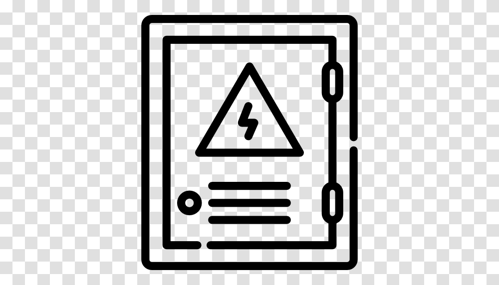 Electrical Panel, Sign, Road Sign, Triangle Transparent Png