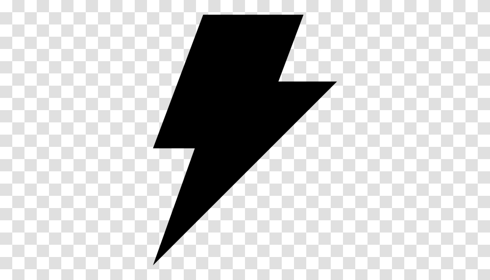 Electrical Storm Weather Symbol Of Black Lightning Bolt, Gray, World Of Warcraft Transparent Png