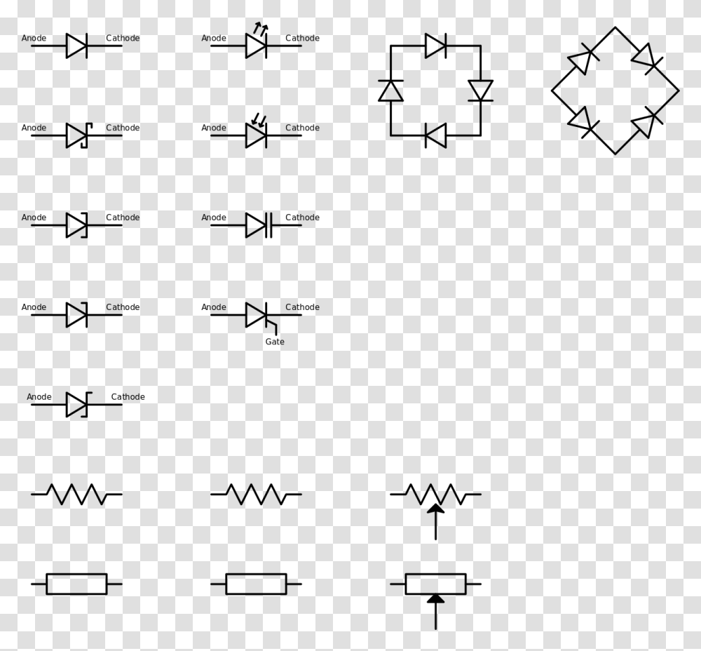 Electrical Symbols Of Different Components Calligraphy, Gray, World Of Warcraft Transparent Png
