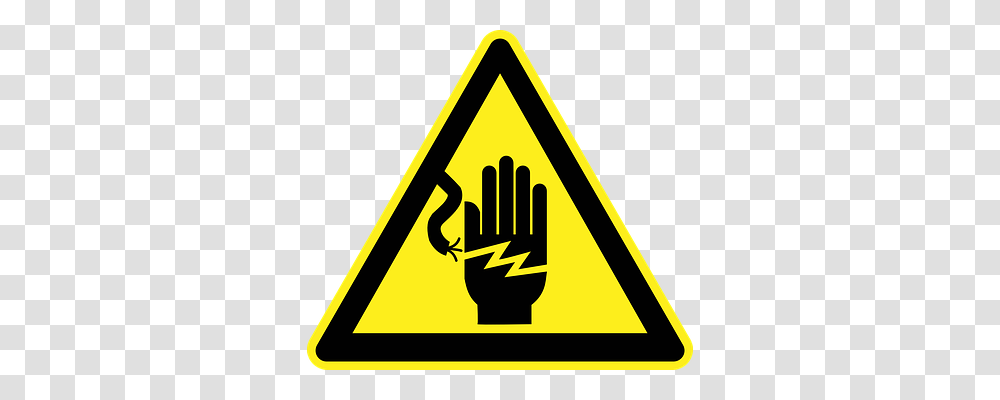 Electricity Symbol, Road Sign, Triangle Transparent Png