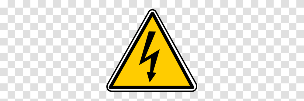 Electricity Clipart Lightning Bolt, Sign, Road Sign, Triangle Transparent Png