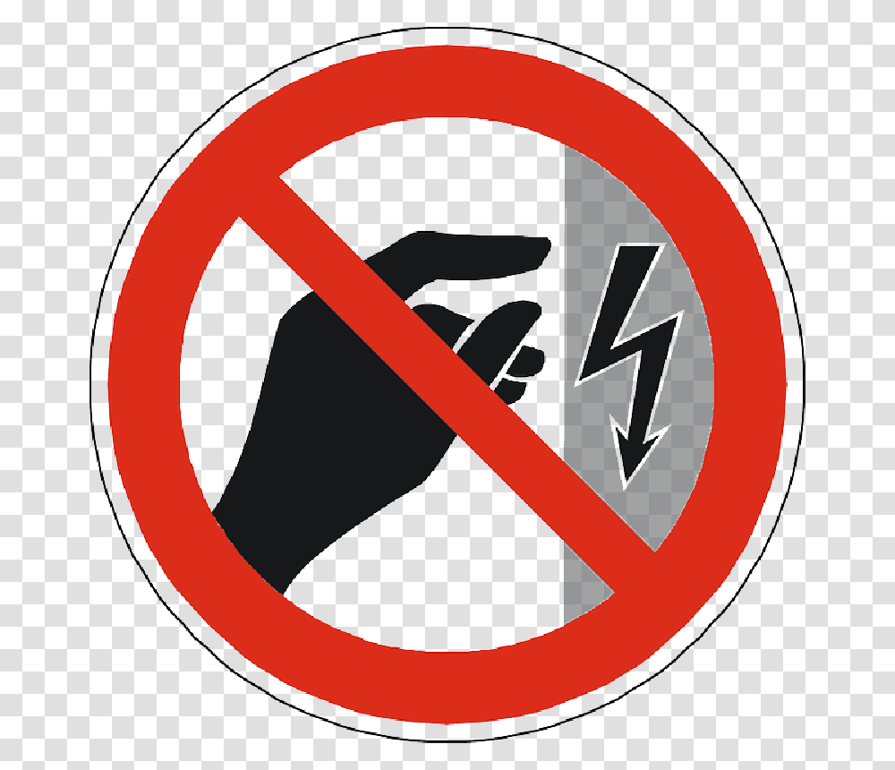 Electricity Danger Symbol Administrative Controls Examples, Sign, Logo, Label Transparent Png