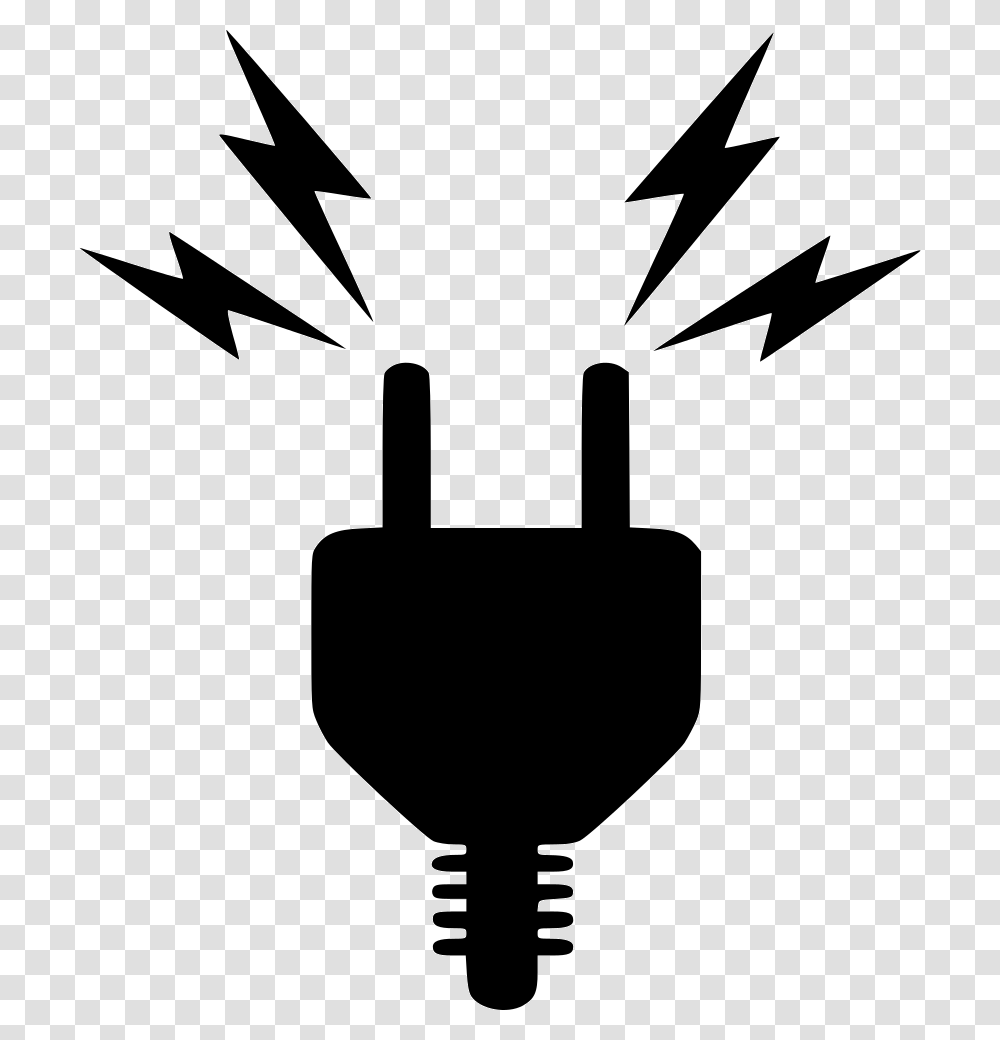 Electricity Electric Plug Icon, Stencil, Adapter, Light Transparent Png
