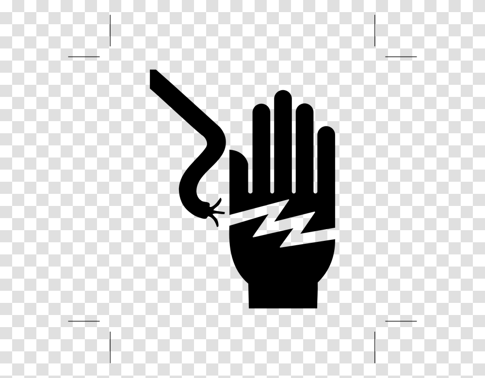 Electricity Hand Electrical Wire Warning Danger Electrical Hazard Sign, Gray, World Of Warcraft Transparent Png