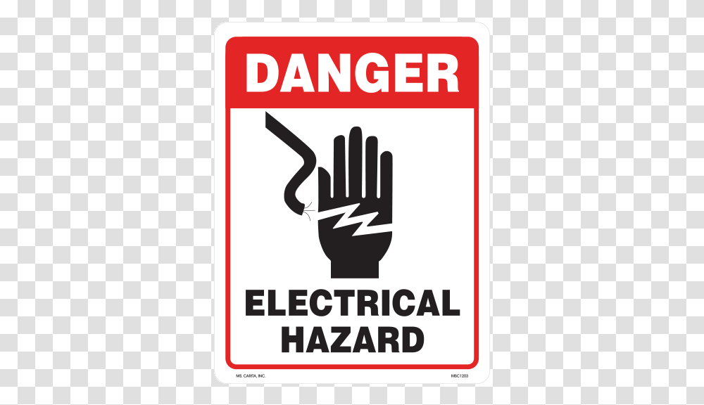 Electricity Hazard Label High Warning Safety Voltage Hand Electric Sign, Poster, Advertisement, Flyer, Paper Transparent Png
