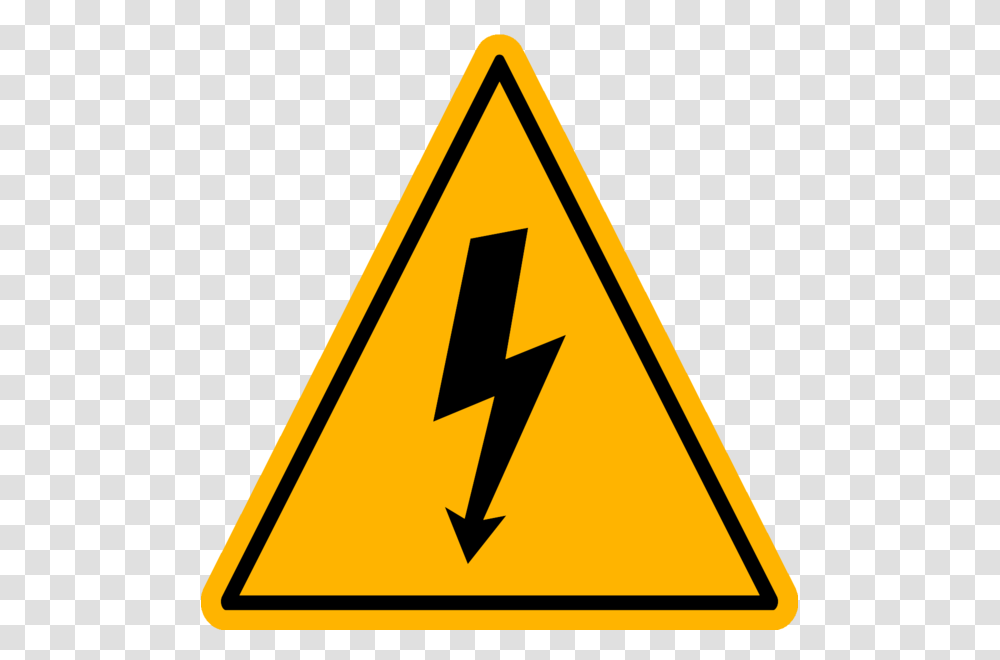 Electricity Hazard Sign High Safety Voltage Clipart Safety Signs High Voltage, Road Sign, Triangle Transparent Png