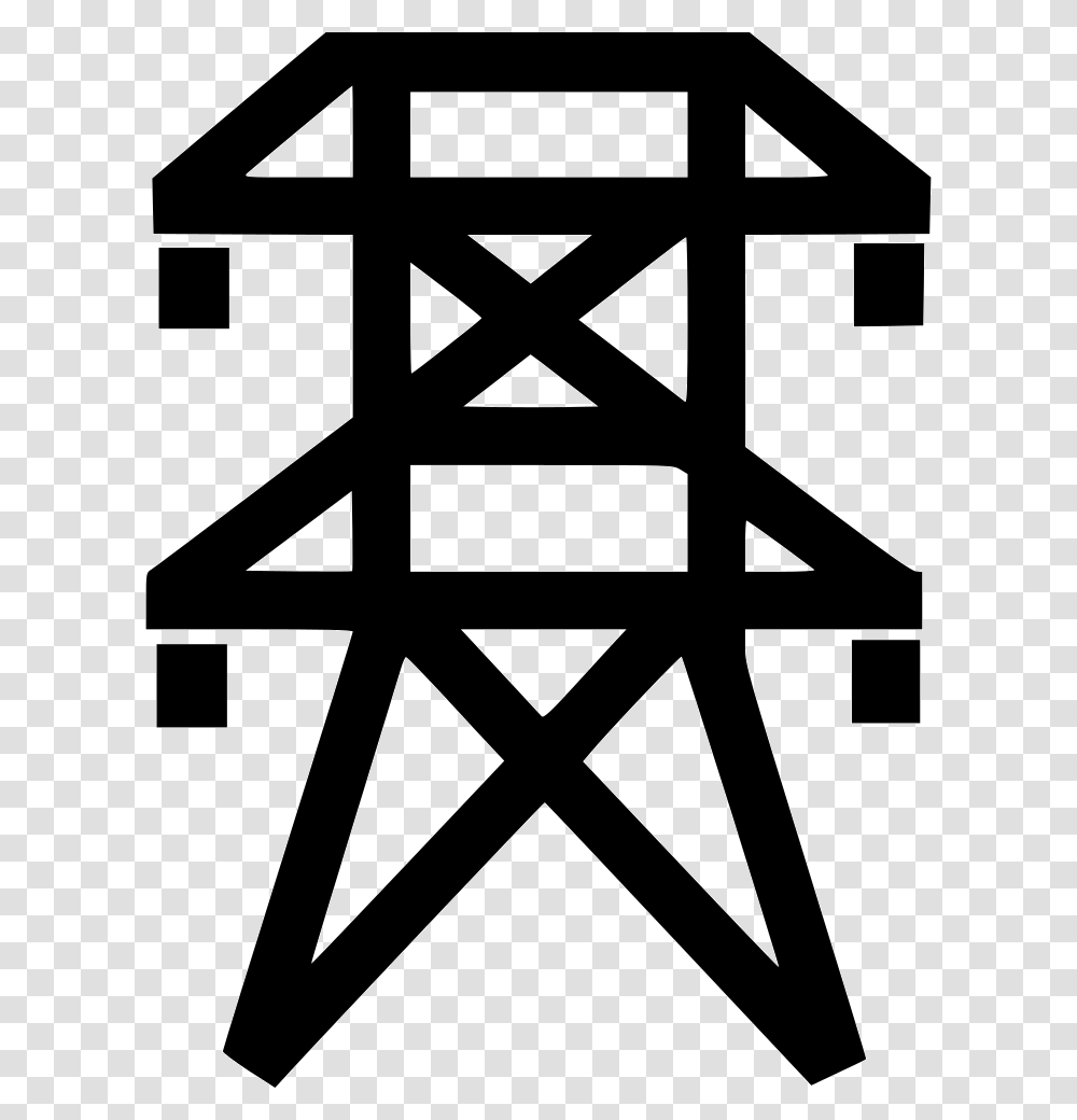 Electricity Supply Network Power And Utilities Icon, Chair, Furniture, Cross Transparent Png