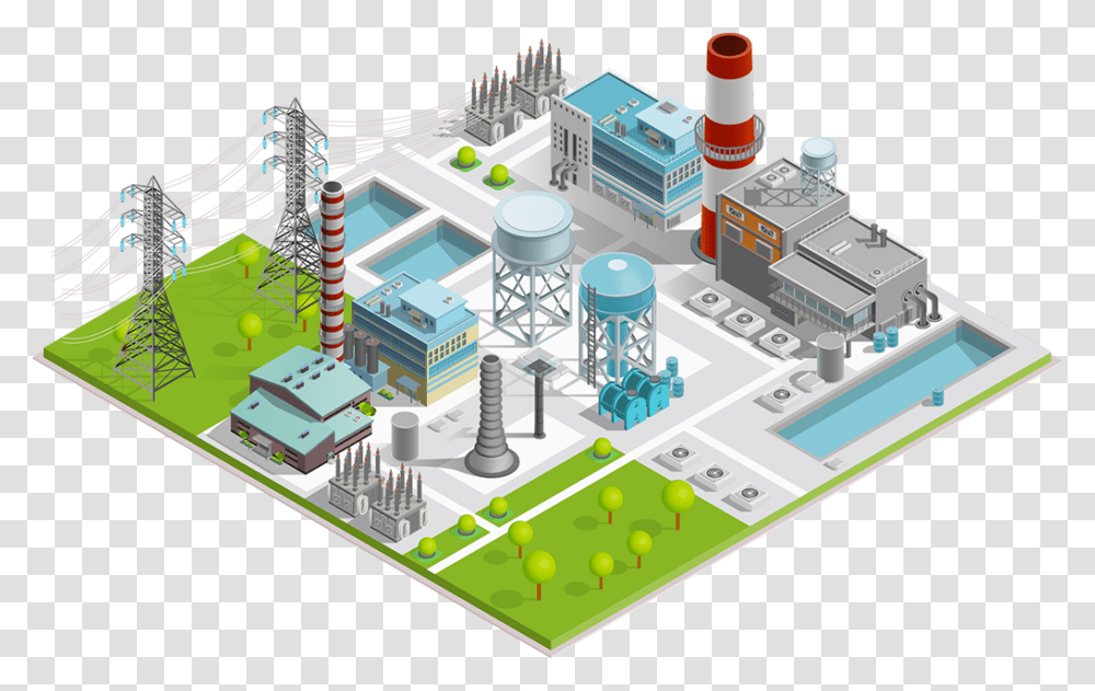 Electricity Vector Background Boiler Factory Vector, Building, Power Plant, Manufacturing, Architecture Transparent Png