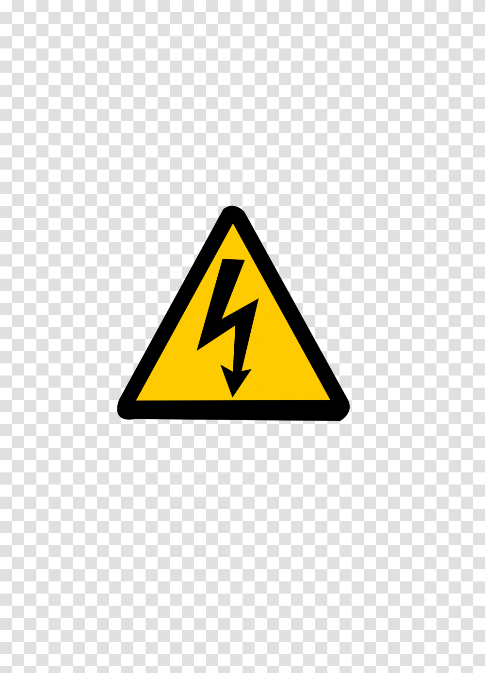 Electricity Warning Sign, Triangle Transparent Png