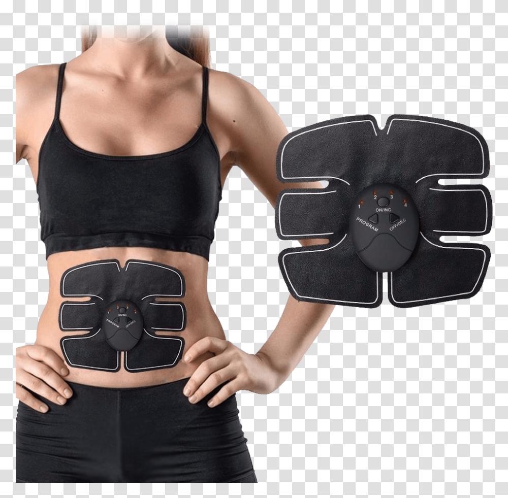 Electro Abdominales, Person, Buckle, Female Transparent Png