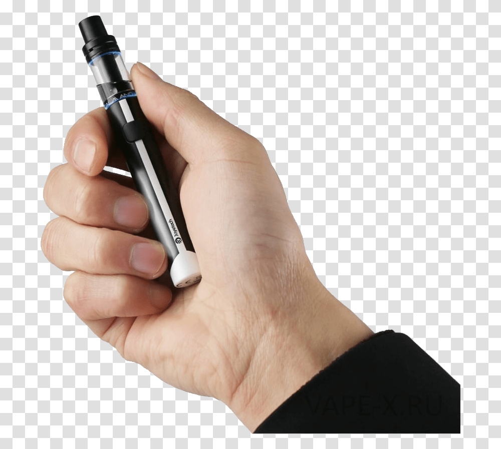 Electronic Cigarette, Person, Human, Pen, Light Transparent Png