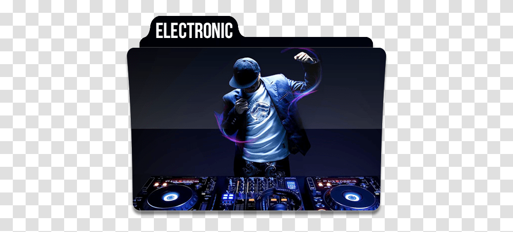 Electronic Music Folder Folders 1 Free Icon Of House Music Dj, Person, Human, Helmet, Clothing Transparent Png