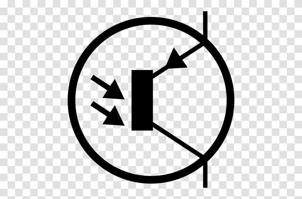 Electronic Phototransistor Pnp Circuit Symbol Clip Art Free Vector, Sign, Road Sign Transparent Png