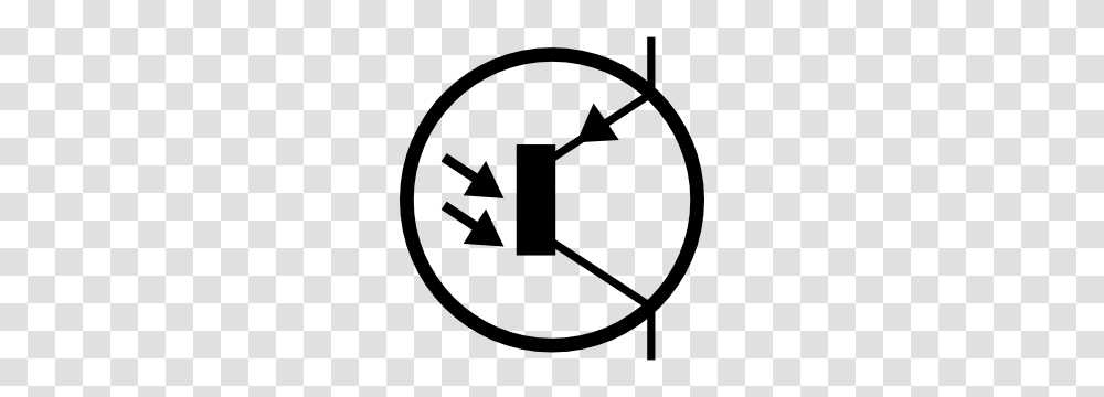 Electronic Phototransistor Pnp Circuit Symbol Clip Art, Sign, Road Sign Transparent Png