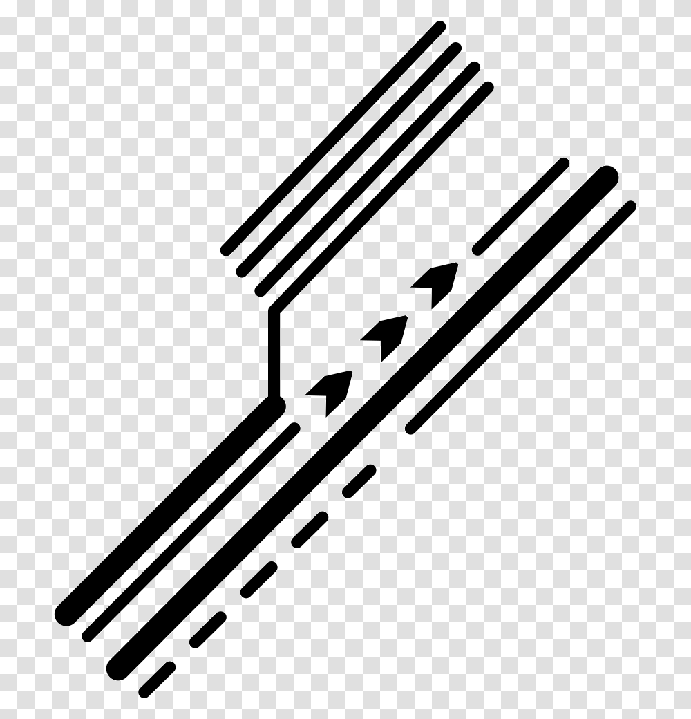 Electronic Printed Circuit Detail Of Diagonal Lines Electronic Lines, Arrow, Silhouette, Baseball Bat Transparent Png
