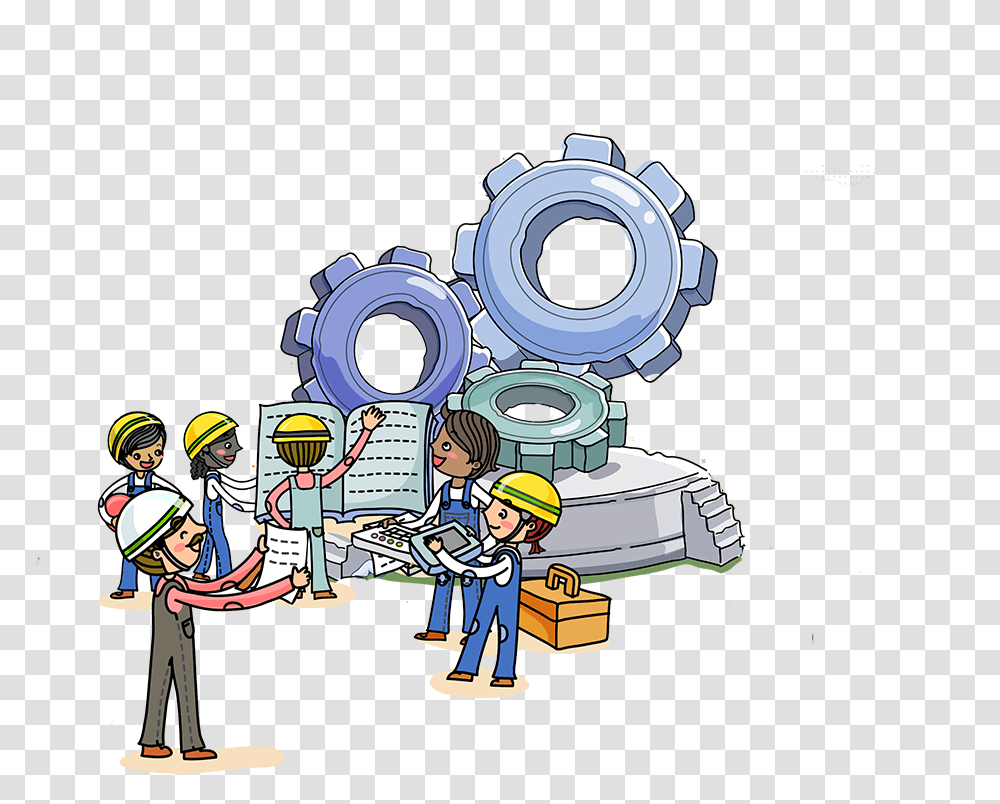 Electronics Engineers Cartoon, Person, Clinic, Helmet, People Transparent Png