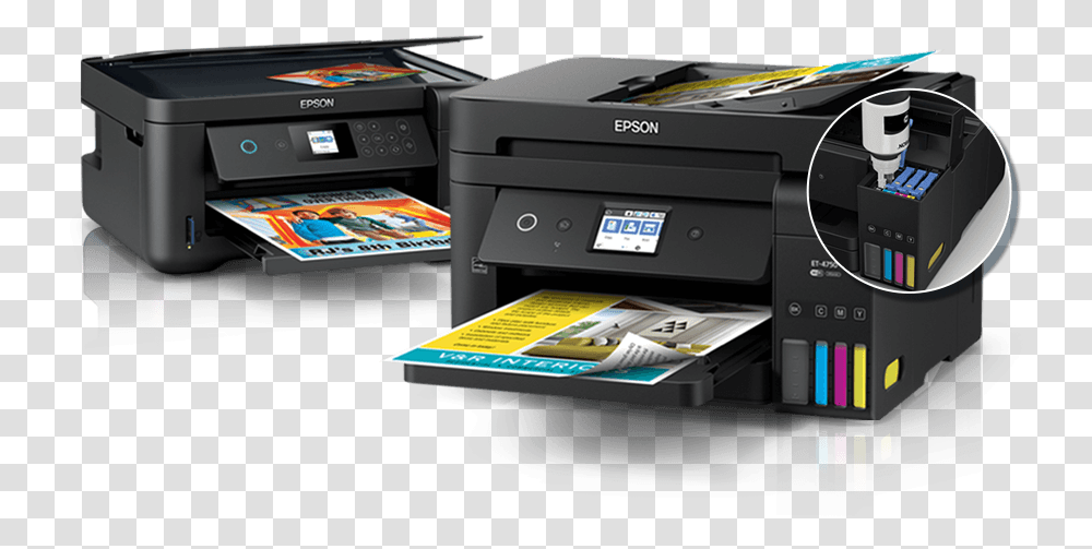 Electronics Inkjet Printing Epson Ecotank Printers, Machine, Computer Keyboard, Computer Hardware, Label Transparent Png