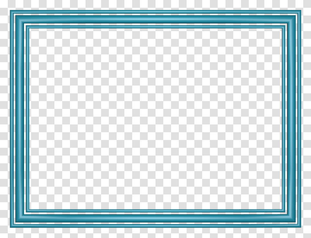 Elegant 3 Separate Bands Border In Light Blue Color Clip Art, Word, Screen, Electronics Transparent Png
