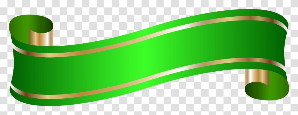 Elegant Banner Green Clip Art Background Ribbon Blue, Neon, Light Transparent Png