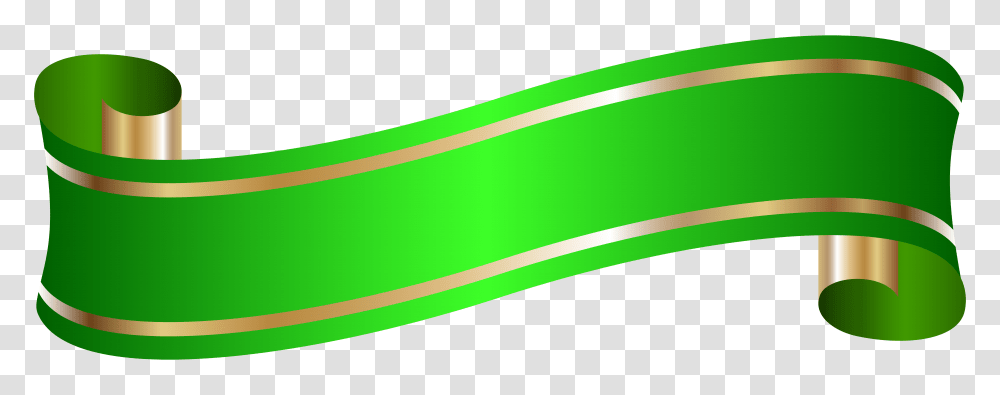 Elegant Banner Green Clip, Bow, Road, Urban, Light Transparent Png