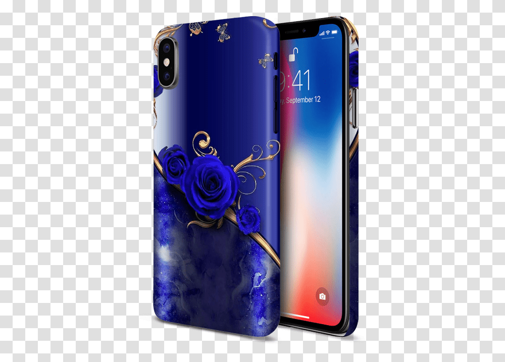 Elegant Blue Rose Cell Phone Case Smartphone, Mobile Phone, Electronics, Plant, Text Transparent Png