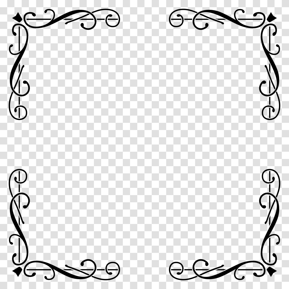 Elegant Border, Gray, World Of Warcraft Transparent Png