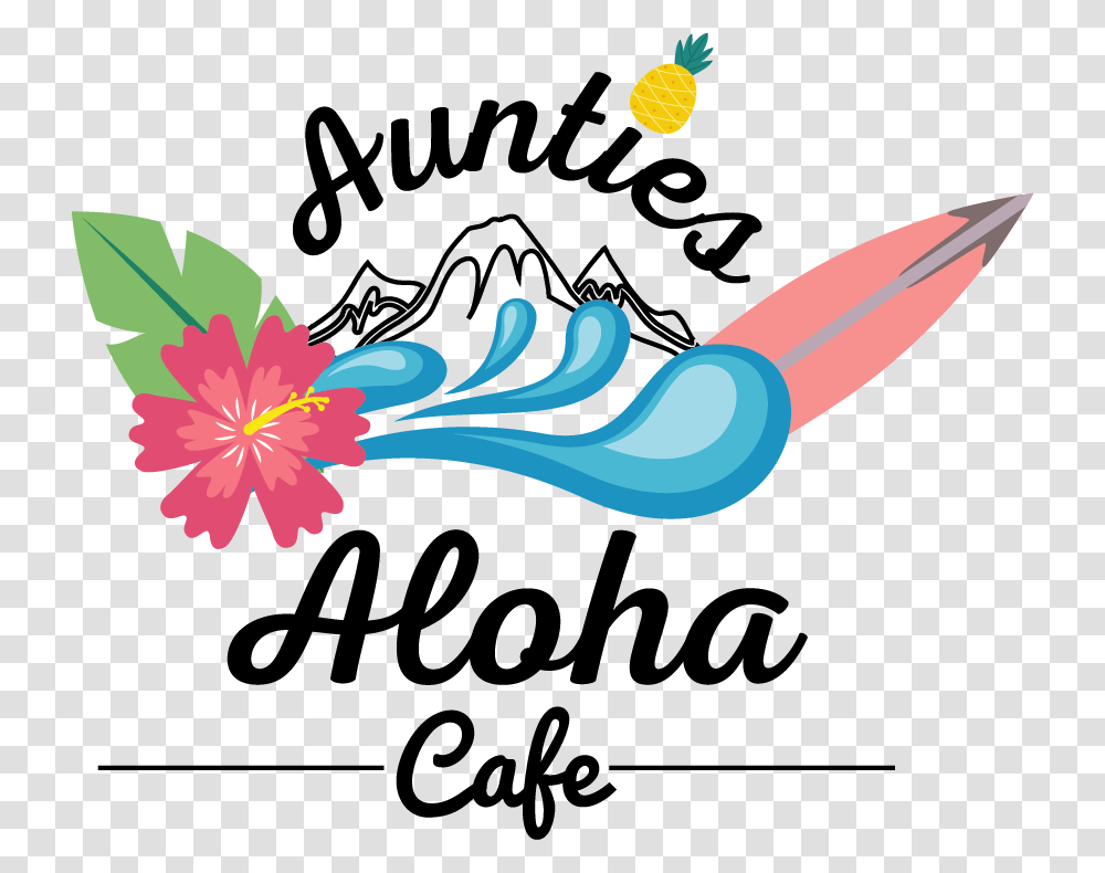 Elegant Colorful Restaurant Logo Design For Tnt Aloha, Floral Design Transparent Png