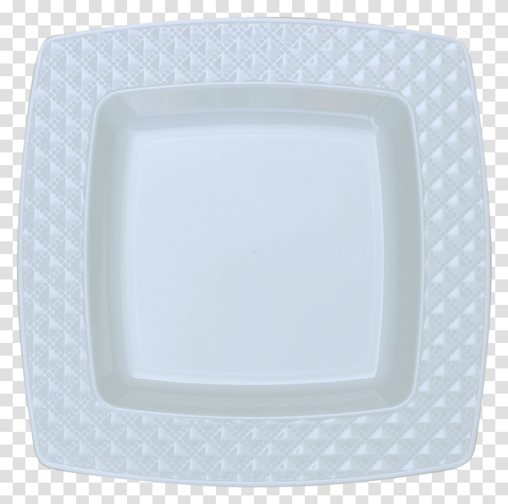 Elegant Diamond White And White Plastic, Dish, Meal, Food, Platter Transparent Png