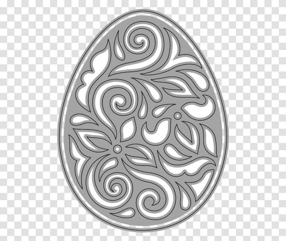 Elegant Easter Egg Large Circle, Pattern, Paisley, Rug, Oval Transparent Png