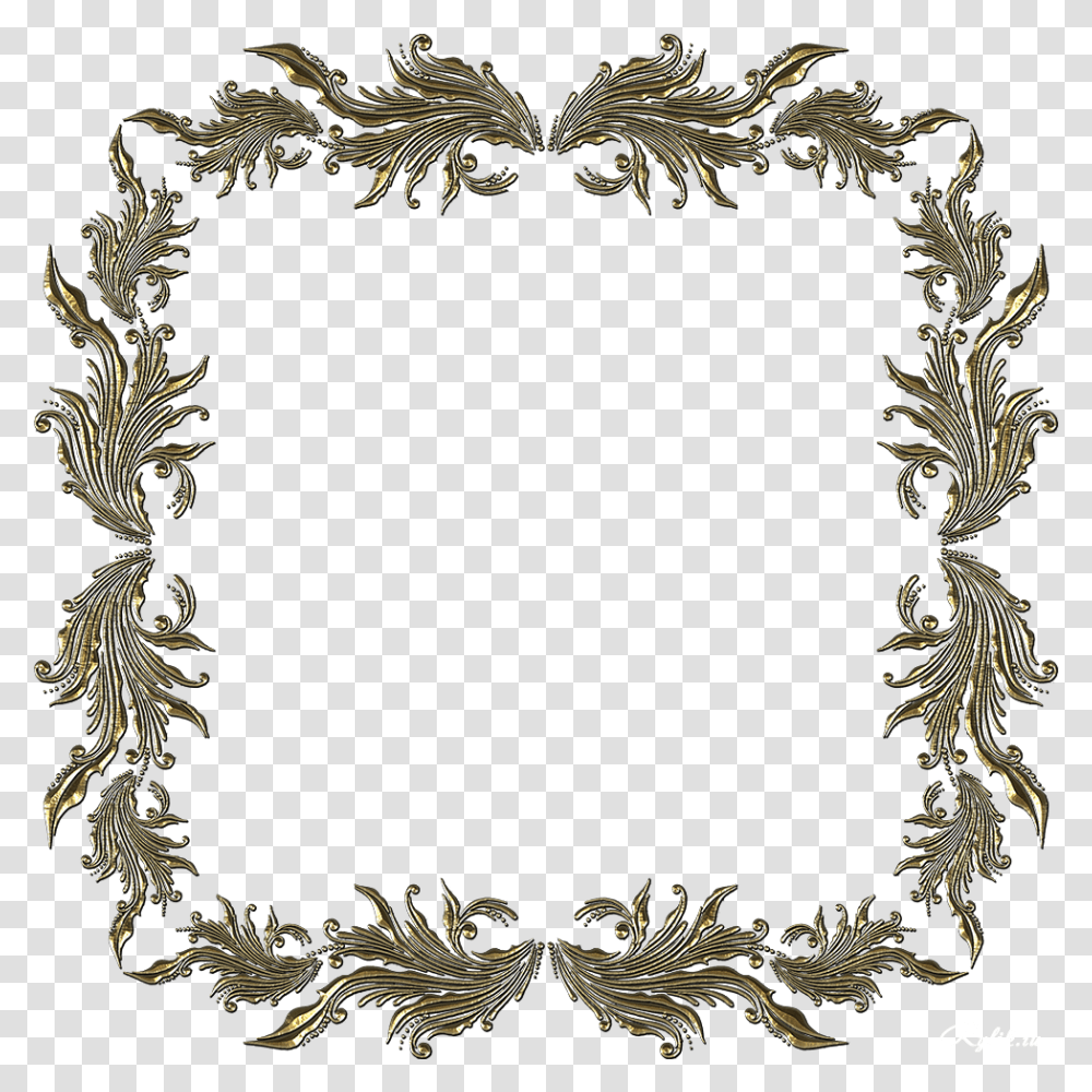 Elegant Frame Motif, Painting, Wreath, Rug Transparent Png