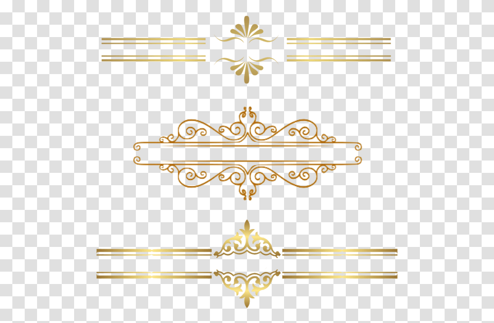Elegant Gold Gold Border, Emblem, Floral Design, Pattern Transparent Png