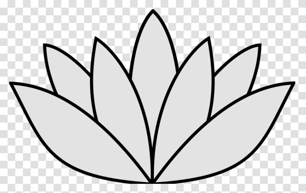 Elegant Image Of Easy To Draw Flowers Easy Drawings Simple Lily Pad Drawing, Plant, Silhouette, Blossom Transparent Png