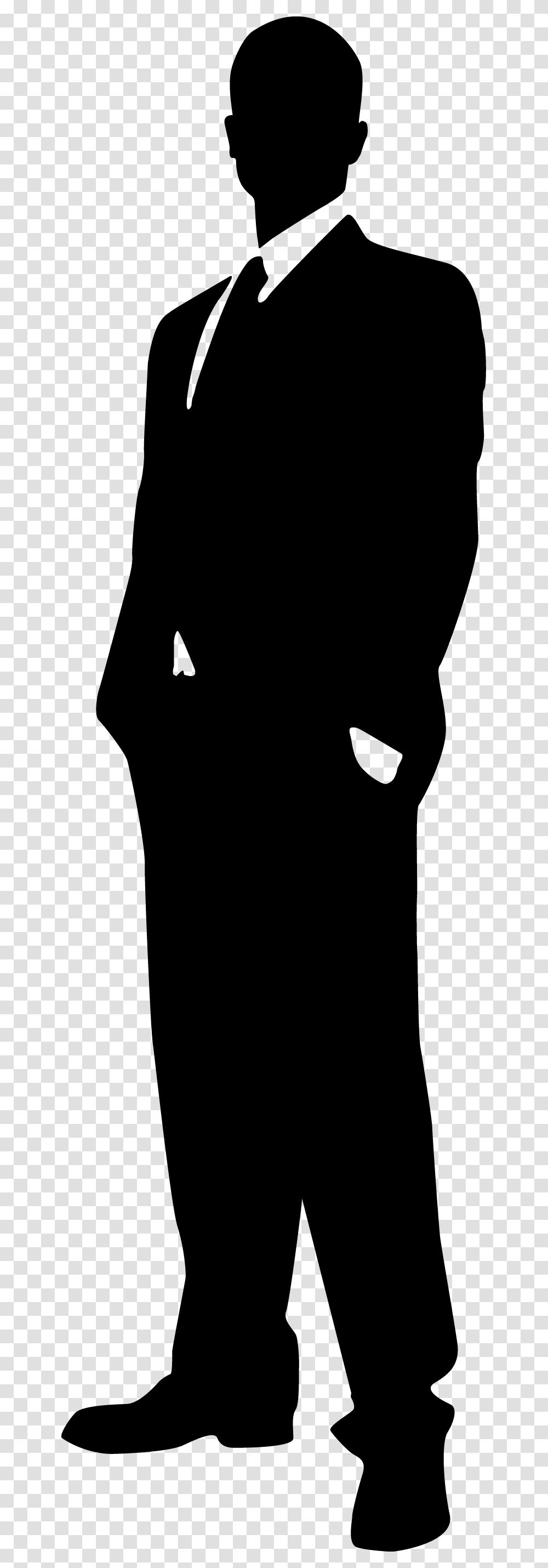 Elegant Man Silhouette, Apparel, Sleeve, Person Transparent Png