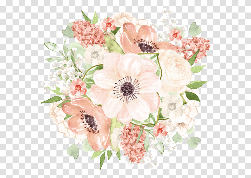 Elegant Watercolor Flowers Cartoon Elegant Watercolor Flowers, Graphics, Floral Design, Pattern, Plant Transparent Png