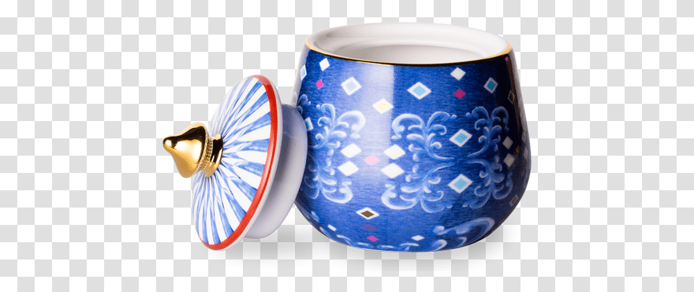 Eleganza Sugar Bowl Cobalt Blue And White Porcelain, Lighting, Pottery, Jug Transparent Png