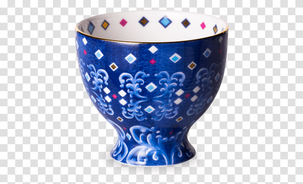Eleganza Tea Cup Cobalt Blue And White Porcelain, Goblet, Glass, Pottery Transparent Png