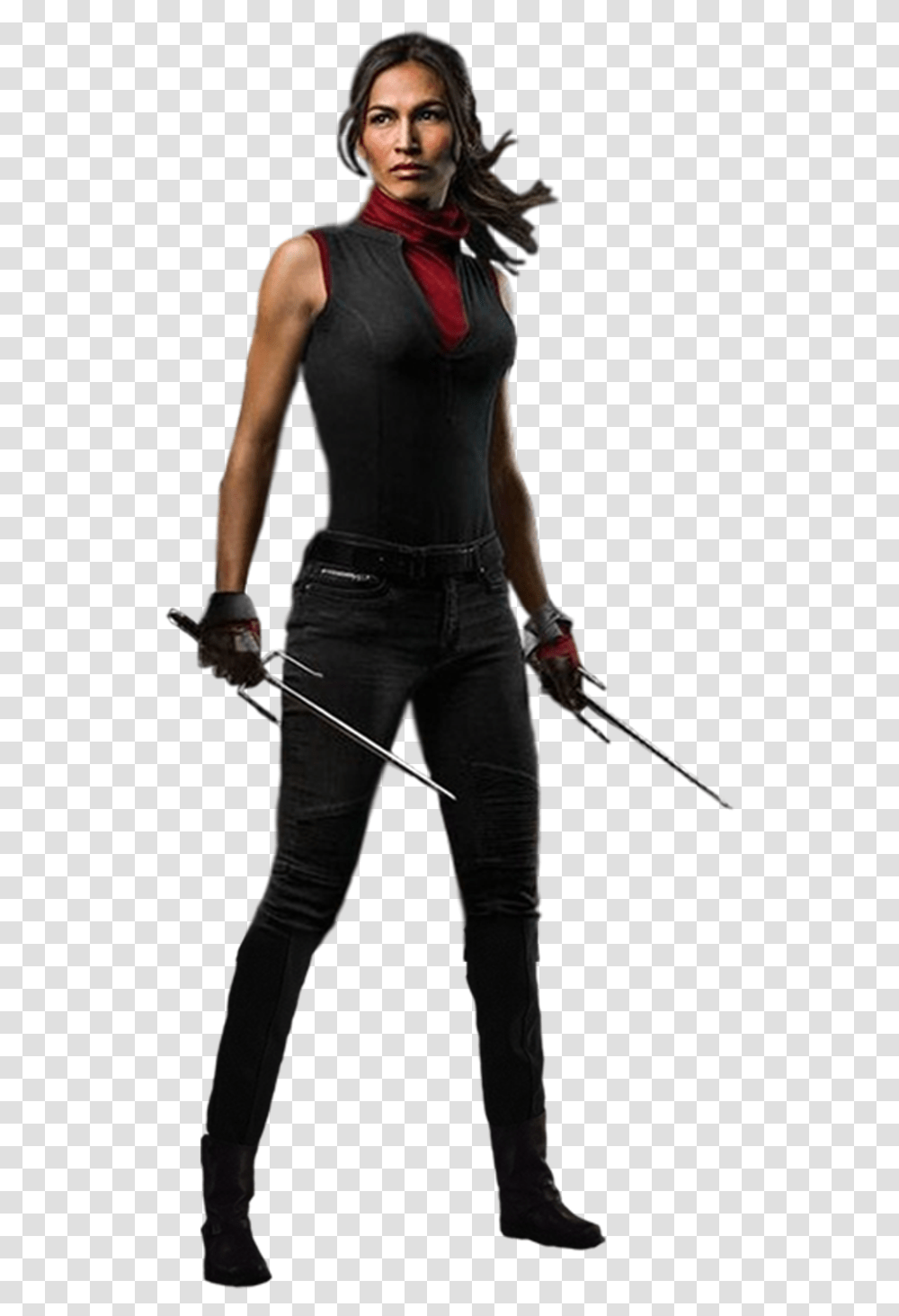 Elektra Daredevil Stick Jessica Jones Elektra Daredevil, Ninja, Person, Weapon, Blade Transparent Png