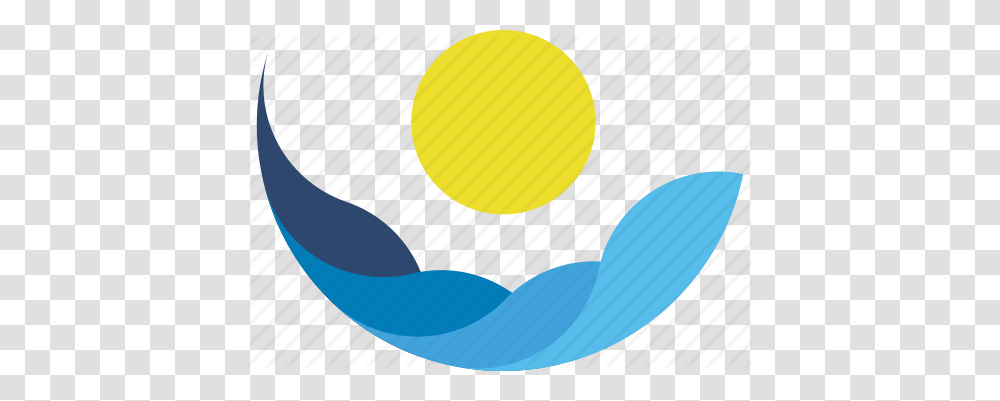 Element Logo Sign Sun Tourism Water Waves Icon, Food, Egg, Light, Sphere Transparent Png