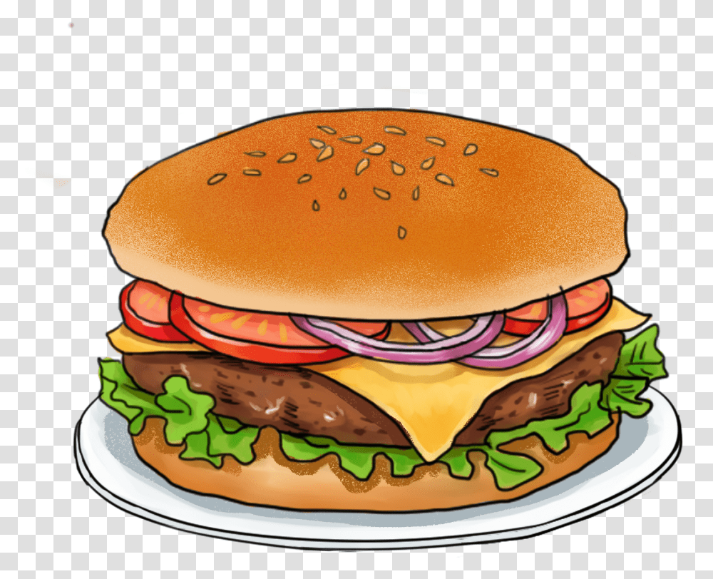 Element Vector Cuisine Illustrator And Psd, Burger, Food Transparent Png
