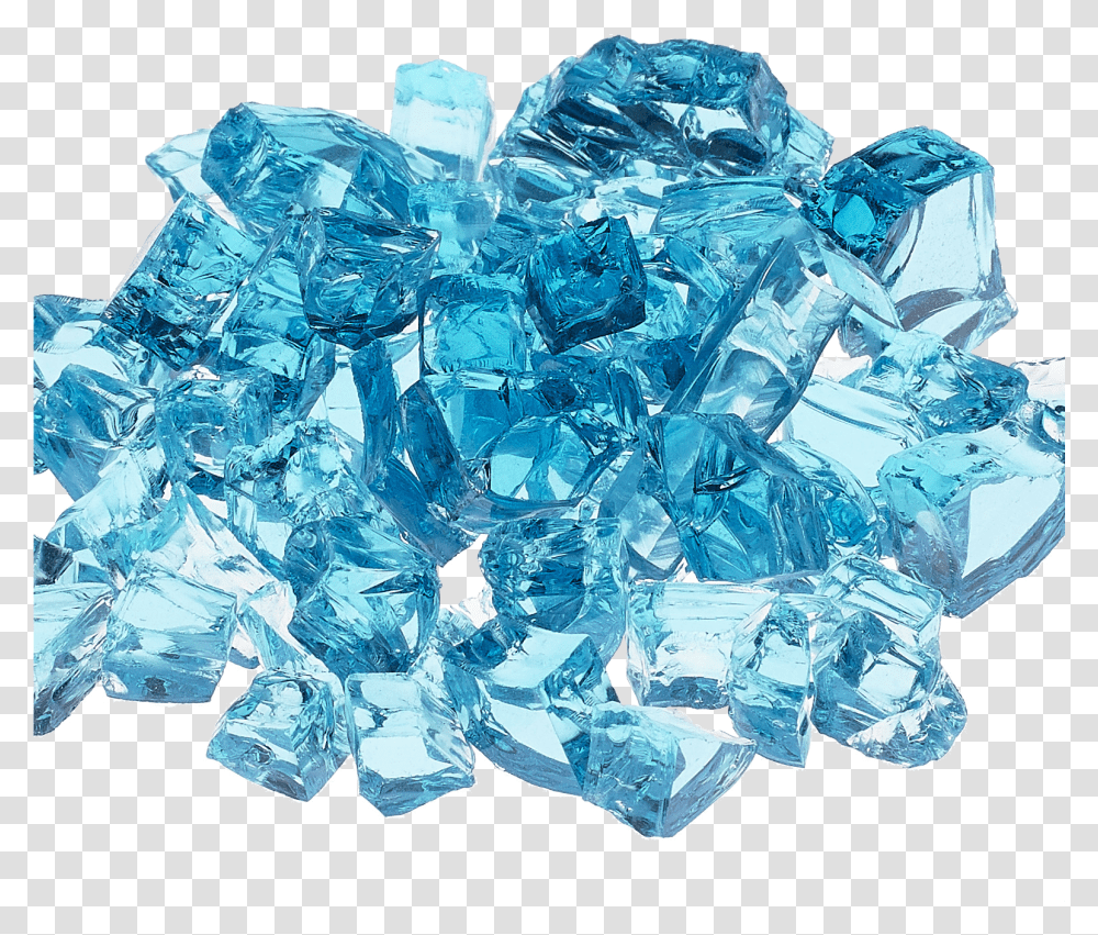 Elemental 12 Calypso Light Blue Reflective Fire Glass 10 Lb Jug Light Blue Crystal, Mineral, Diamond, Gemstone, Jewelry Transparent Png