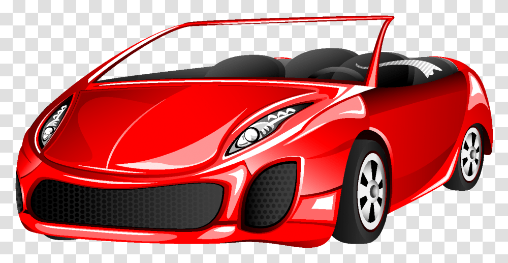 Elemento De Carro Esportivo Vermelho Dos Desenhos Animados Desenho De Carros, Vehicle, Transportation, Automobile, Spoke Transparent Png