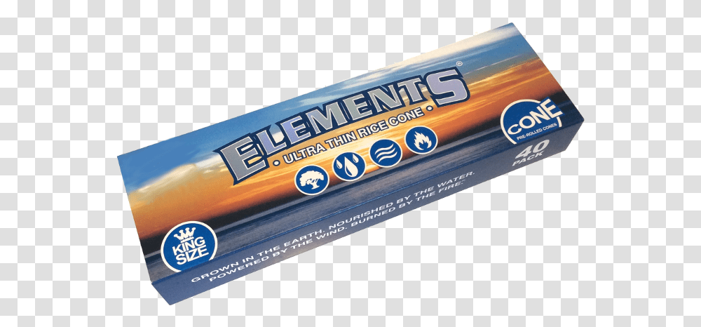 Elements Pre Rolled Cones King Size Chocolate Bar, Toothpaste Transparent Png