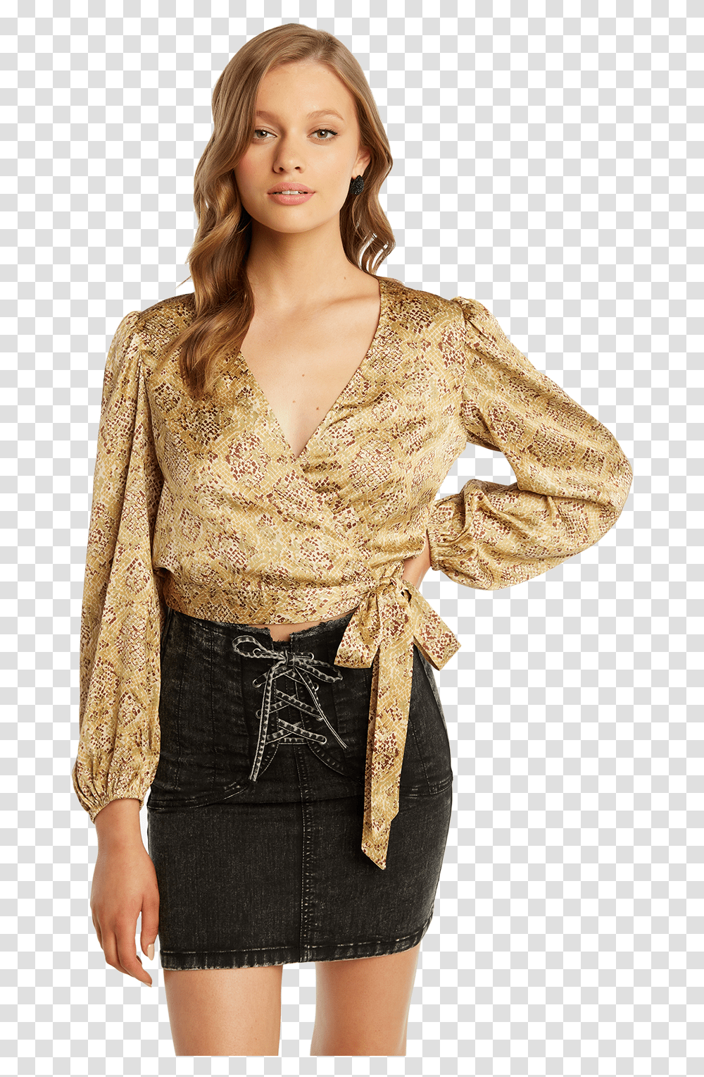 Elena Print Blouse In Colour Appleblossom Photo Shoot, Sleeve, Long Sleeve, Person Transparent Png