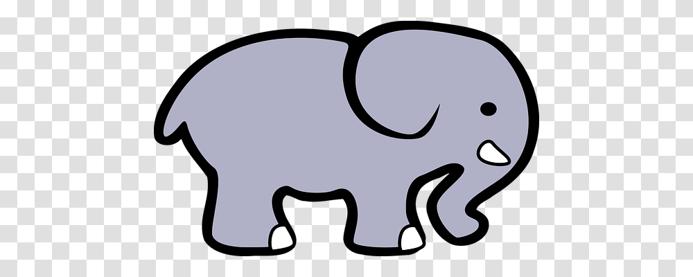 Elephant Animals, Stencil, Silhouette Transparent Png