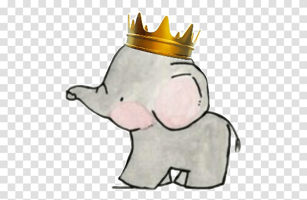 Elephant Baby Babyelephant Crown Prince Baby Elephant With Crown Clipart, Jewelry, Accessories, Accessory Transparent Png
