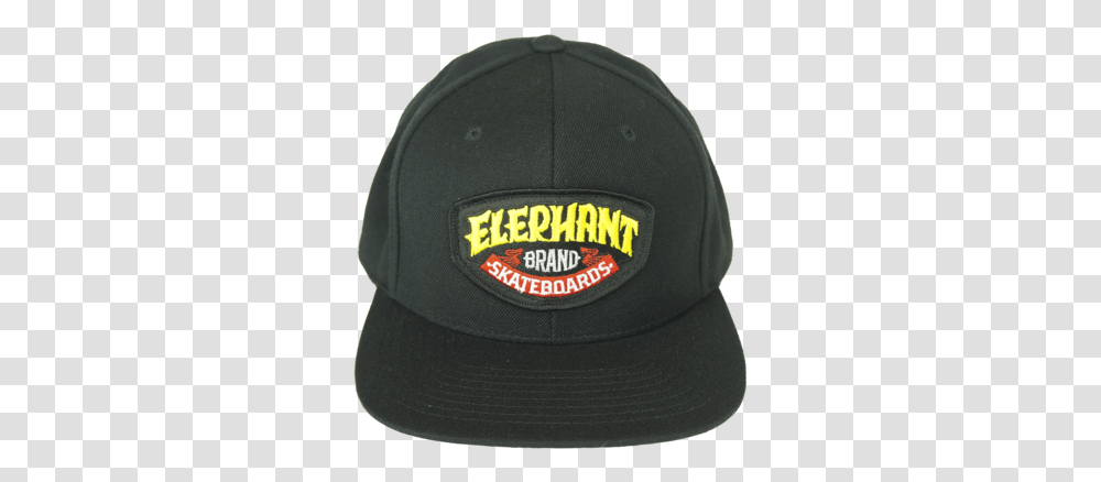 Elephant Brand Logo Patch Snap Back Hat Baseball Cap, Clothing, Apparel Transparent Png