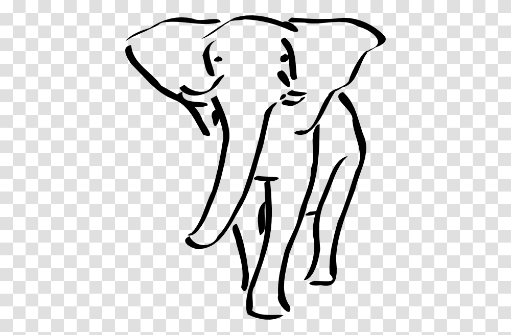 Elephant Clip Art, Stencil, Mammal, Animal Transparent Png