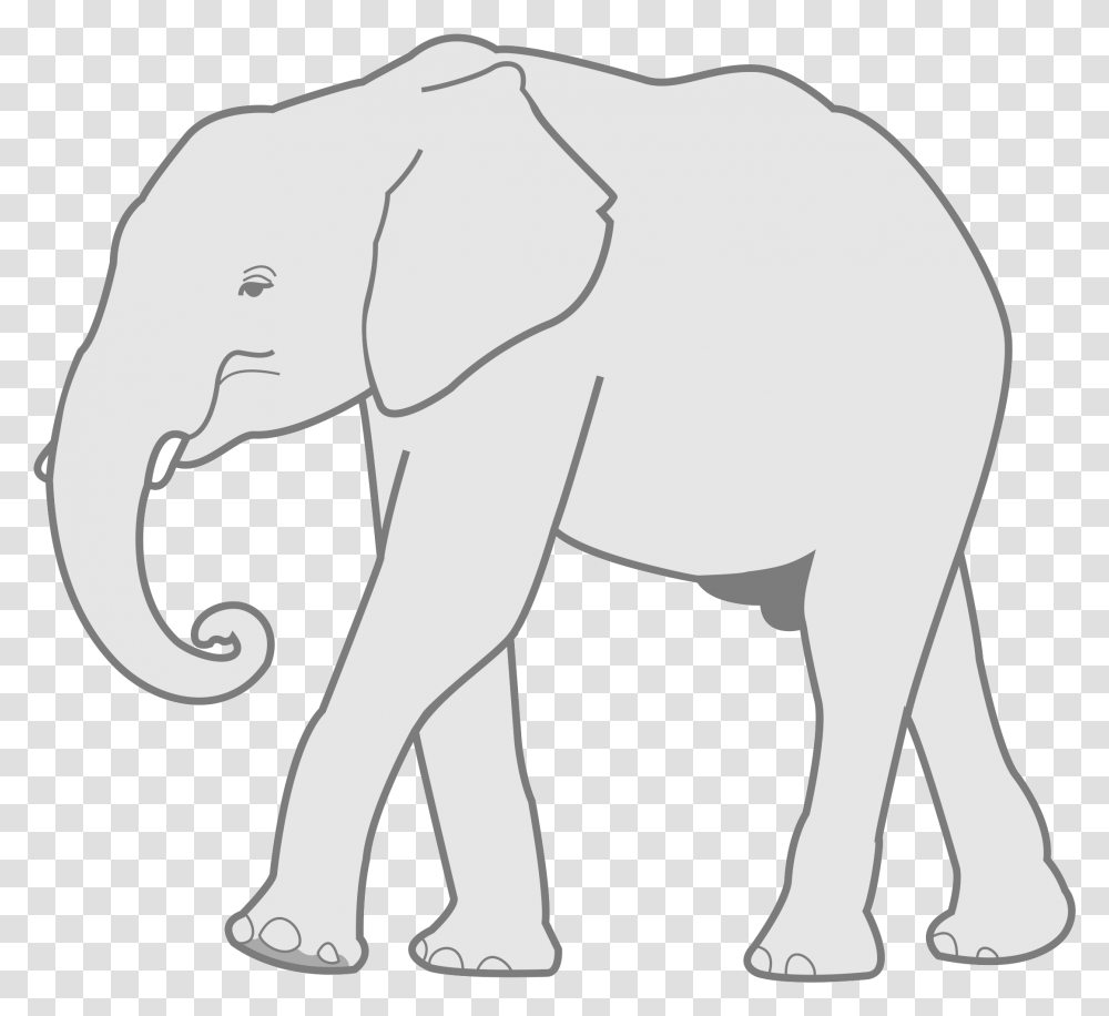 Elephant Clipart Big Pencil And In Background, Mammal, Animal, Wildlife Transparent Png